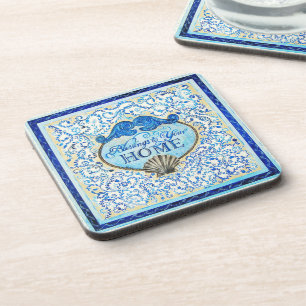 "Blessings to your home" - plastic coaster