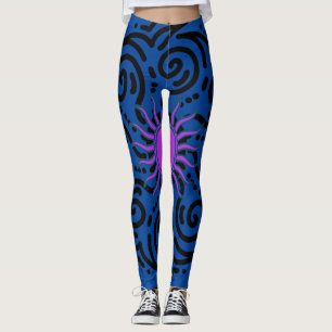 BLESSINGS WITH SUNNY STRECH  BLUE  LEGGINGS