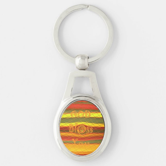 Blessings Your Way cutest art graphic design Key Ring (Front)