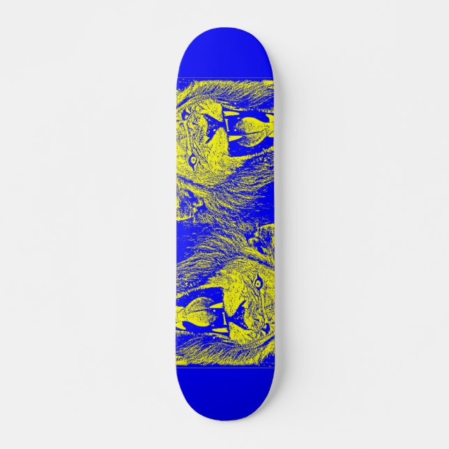 bleu lion skateboard (Front)