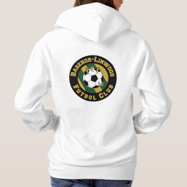 BLFC Women's Hoodie - White (Back)