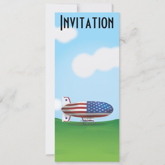 Blimp Invitation (Front)