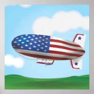 Blimp USA Poster