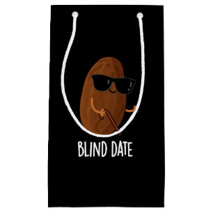 Blind Date Funny Fruit Pun Dark BG Small Gift Bag