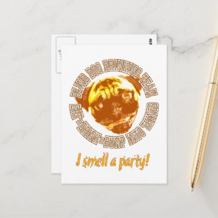 Blind Dog Drinking Team Vertical Postcard