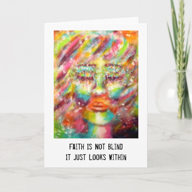 "Blind Faith" Art & Quote Card (Front)