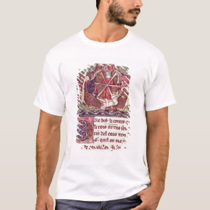 Blind goddess Fortune with King Arthur T-Shirt