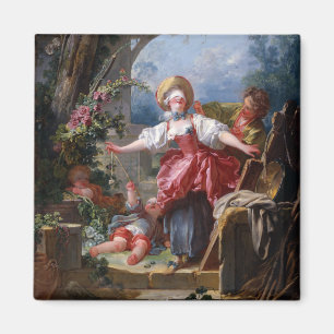 Blind-Mans Bluff by Jean-Honore Fragonard Magnet