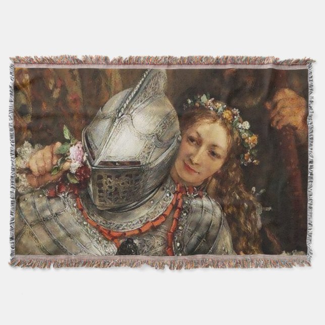 Blind Mans Buff by Adolph Menzel Throw Blanket (Front)
