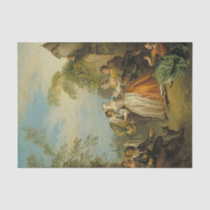 Blind Man's Buff by Jean-Baptiste Pater Tissue Paper