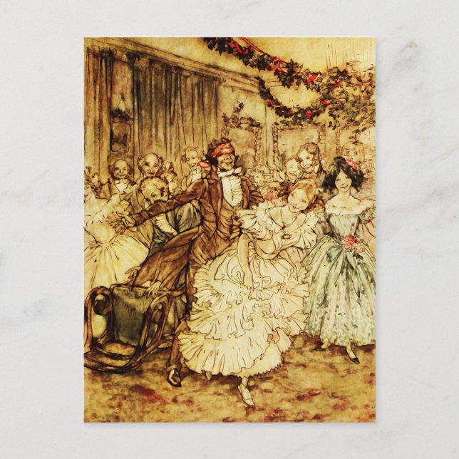 Blind Mans Buff Christmas Party Celebration Postcard (Front)