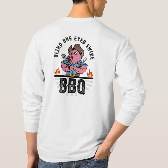 Blind One Eyed Swine Long Sleeve T-Shirt (Back)