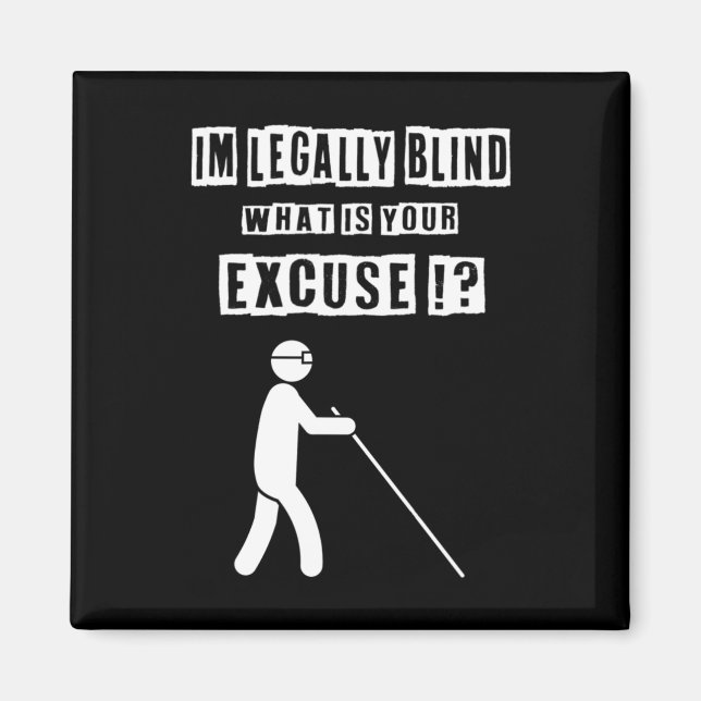 Blind People Person Gift 3 December 2022 Internati Magnet (Front)