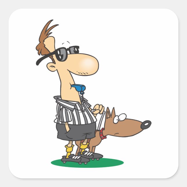 Blind Referee Square Sticker (Front)