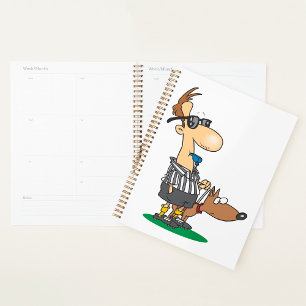 Blind Referee with Guide Dog Sports Humour Planner