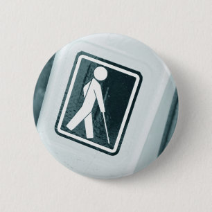 Blind sign design 6 cm round badge
