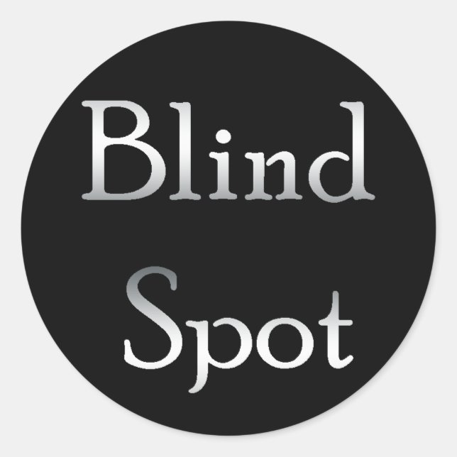 Blind Spot Classic Round Sticker (Front)