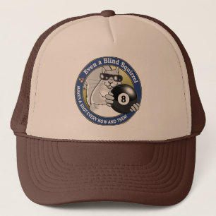 Blind Squirrel Pool Trucker Hat