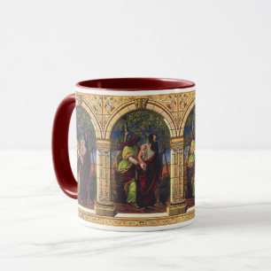Blind Tobit and Wife Anna, Vintage Religion Mug