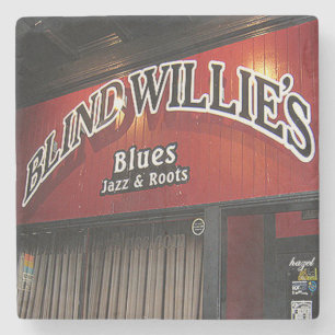 Blind Willies Virginia Highland Atlanta Marble Sto Stone Coaster
