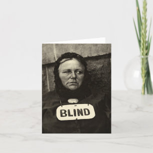 Blind Woman, New York 1917 Card