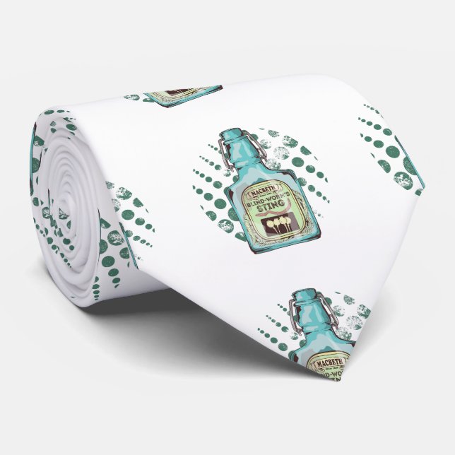 Blind worms sting Shakespeare Macbeth Tie (Rolled)