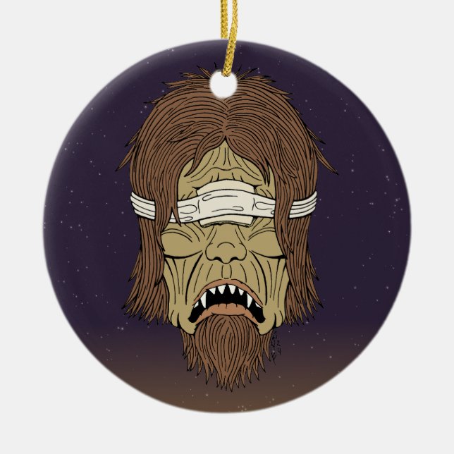 Blinded Polyphemus Ceramic Tree Decoration (Front)