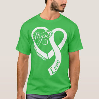 Blindness Awareness Hople Love Heart Ribbon Happy T-Shirt