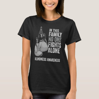 Blindness Awareness Month Gloves White Ribbon T-Shirt