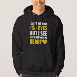 Blindness For Blind People Blind Person Braille Re Hoodie