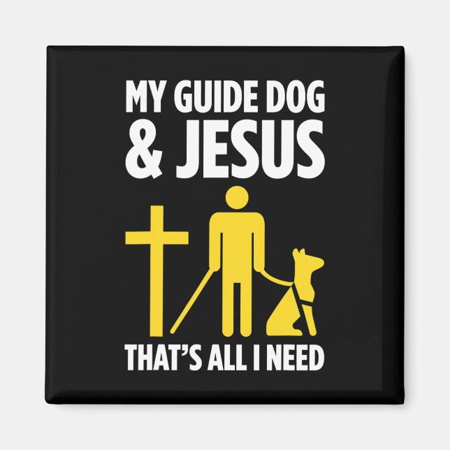 Blindness For Blind People Blind Person Braille Re Magnet (Front)