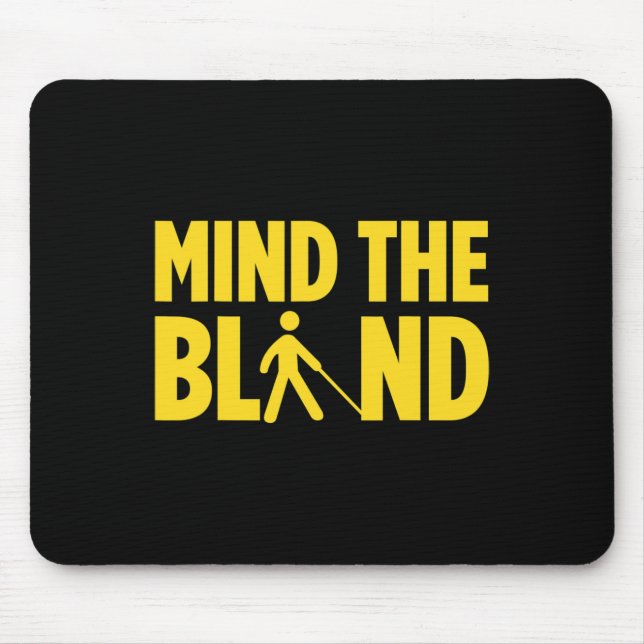 Blindness For Blind People Blind Person Braille Re Mouse Mat (Front)