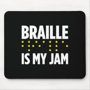 Blindness For Blind People Blind Person Braille Re Mouse Mat
