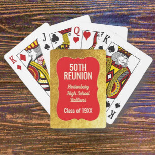 Bling! 50th Class Reunion Classic Playing Cards