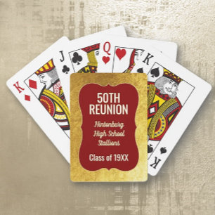 Bling! 50th Class Reunion Classic Playing Cards