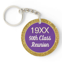 Bling!! 50th Class Reunion Keychain