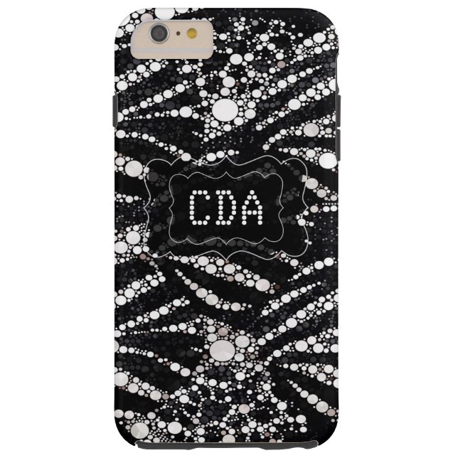 Bling Animal Print Monogram Cases (Back)