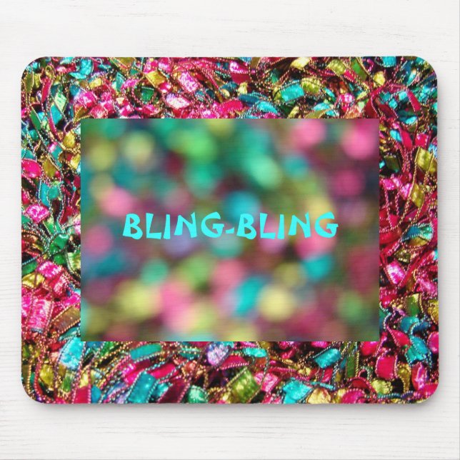 "BLING-BLING" Deco Mouse Pad (Front)