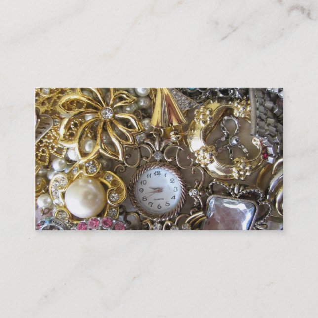 bling bling jewellery collection business card (Front)