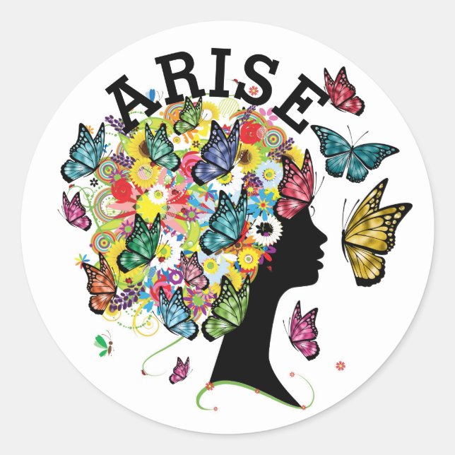 Bling Butterfly Sticker (Front)