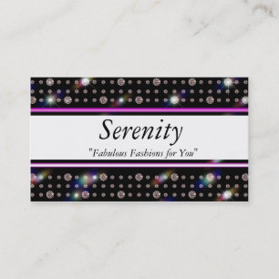 Bling Diamond Deep Purple E200 Business Card