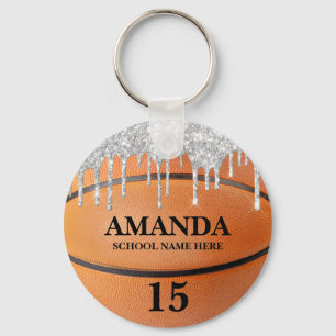 Bling Drip Basketball Keychain