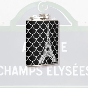 Bling Eiffel Tower Hip Flask