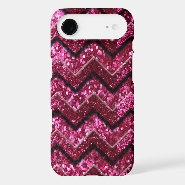 Bling Glam Girly Glitter Sparkle Chevron Case-Mate iPhone Case (Back)