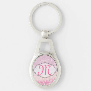 Bling Glitter Girly Pink Glitz Glamour Key Chain