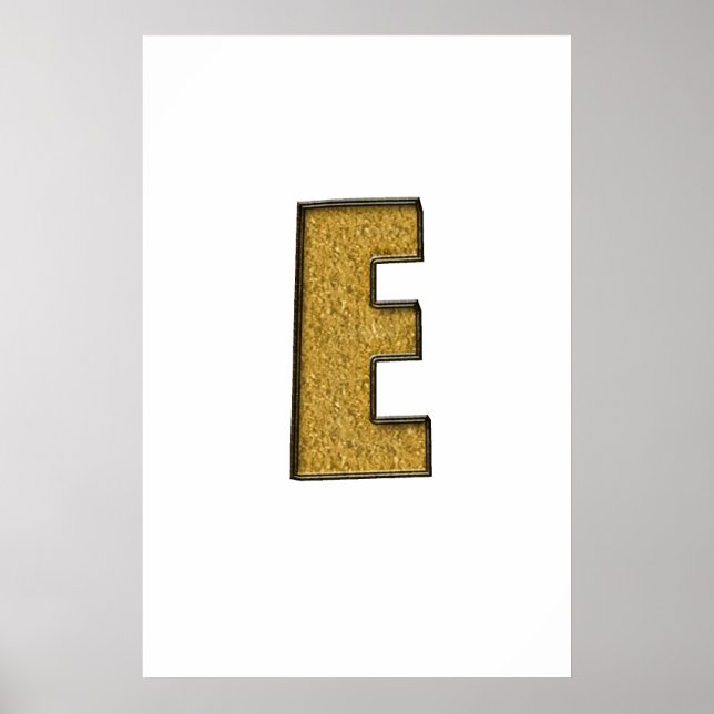 Bling Gold E Poster (Front)