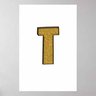 Bling Gold T Poster
