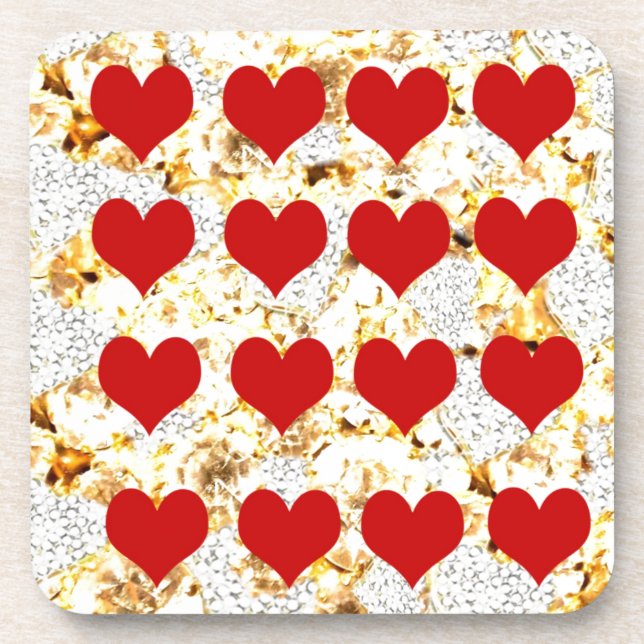 BLING HEARTS COASTER (Front)