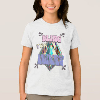 Bling It On Kindergarten girls bling, kindergarten Tri-Blend Shirt