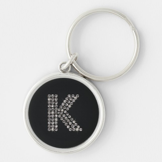 bling - K Key Ring (Front)